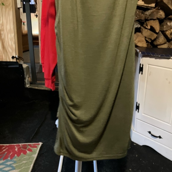 Eileen Fisher Olive Midi Dress - Picture 5 of 7